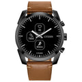 Citizen CZ Smart PQ2 42mm Hybrid Black and Brown Smartwatch with YouQ wellness app featuring IBM Watson® AI and NASA research Bluetooth HR Activity Tracker 18-day battery life - Velora Luxury Fashion