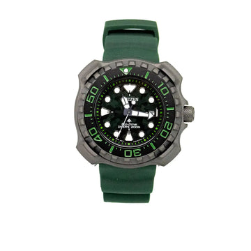 Citizen Promaster Marine Diver Eco-Drive Titanium Dark Green Strap Watch - Velora Luxury Fashion