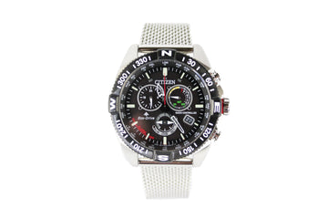 Citizen Promaster Navihawk Elite Chronograph Stainless Steel Timepiece - Velora Luxury Fashion