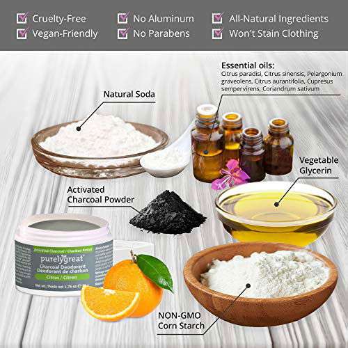 Citrus Charcoal Deodorant - Velora Luxury Fashion