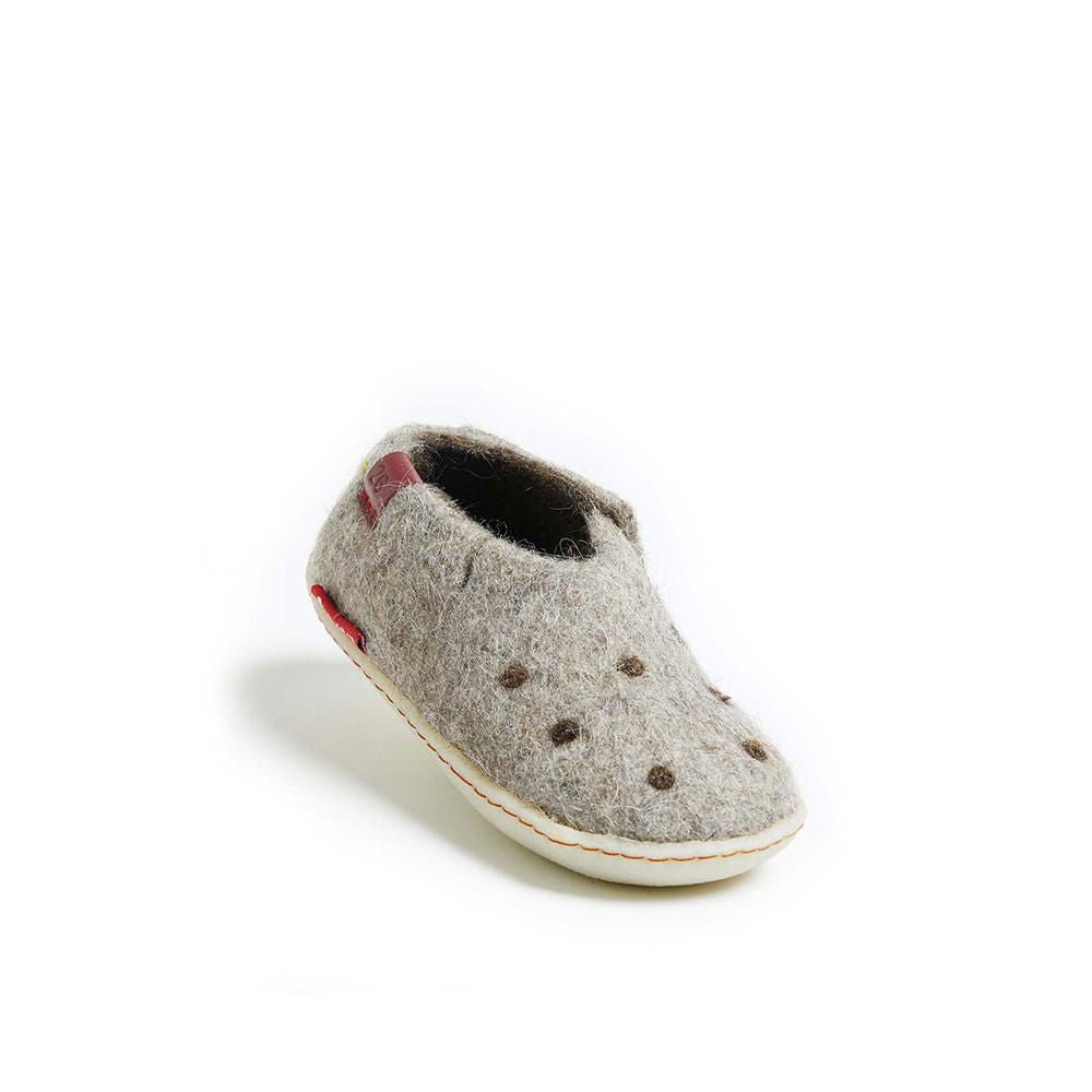 Classic Shoe for Kids - Grey with Rubber - Velora Luxury Fashion