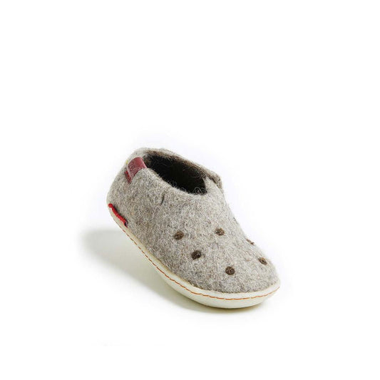 Classic Shoe for Kids - Grey with Rubber - Velora Luxury Fashion