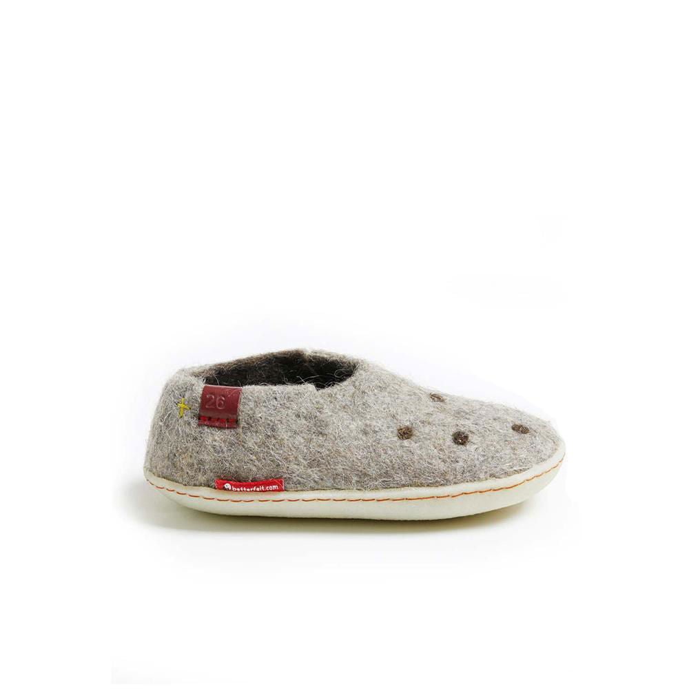Classic Shoe for Kids - Grey with Rubber - Velora Luxury Fashion