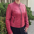 Classic Women's Lamb Leather Jacket - Velora Luxury Fashion