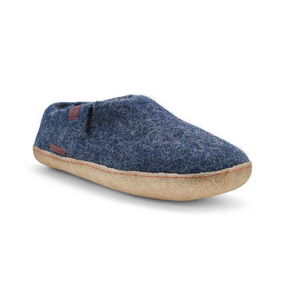 Classic Shoe - Navy Blue with Rubber - Velora Luxury Fashion