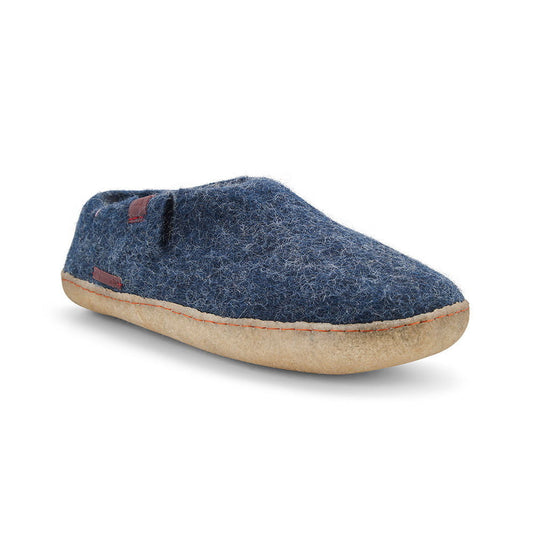 Classic Shoe - Navy Blue with Rubber - Velora Luxury Fashion