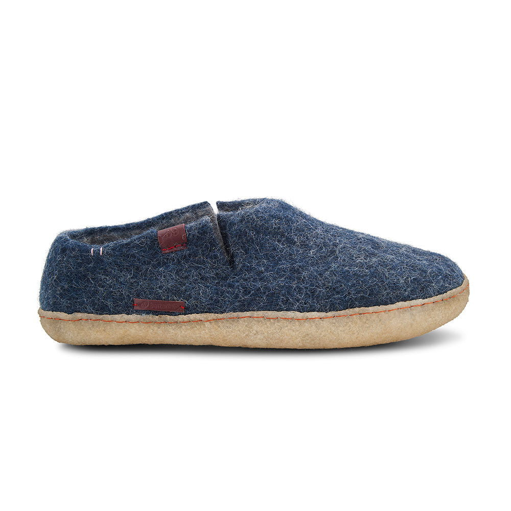 Classic Shoe - Navy Blue with Rubber - Velora Luxury Fashion