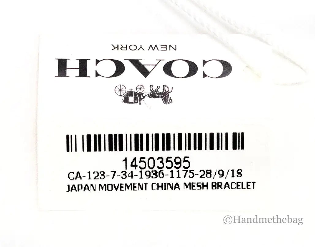 Coach Boyfriend Crystal Bezel Silver Gold Toned Watch - Velora Luxury Fashion