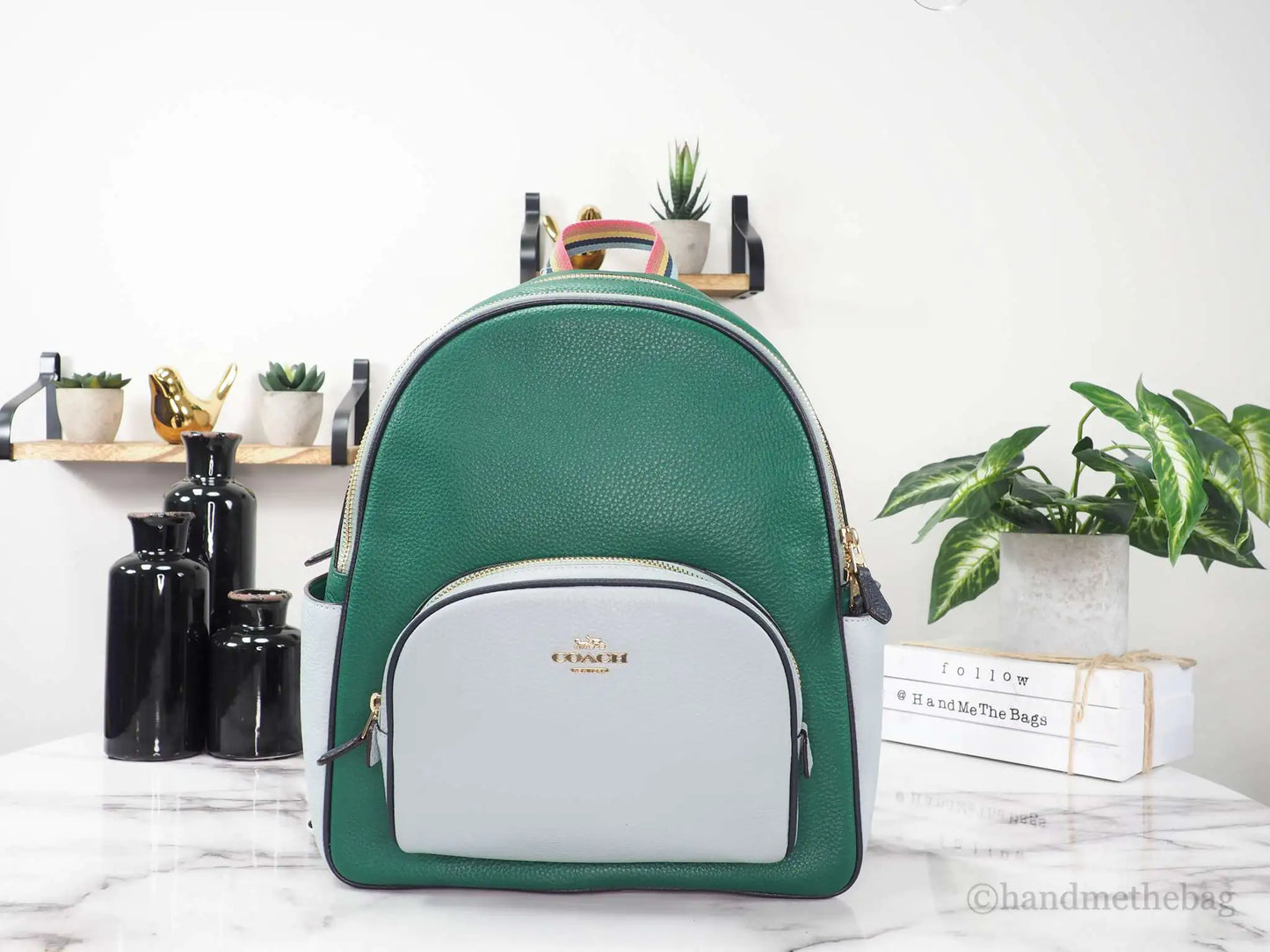Coach Court Medium Pebbled Leather Backpack - Velora Luxury Fashion
