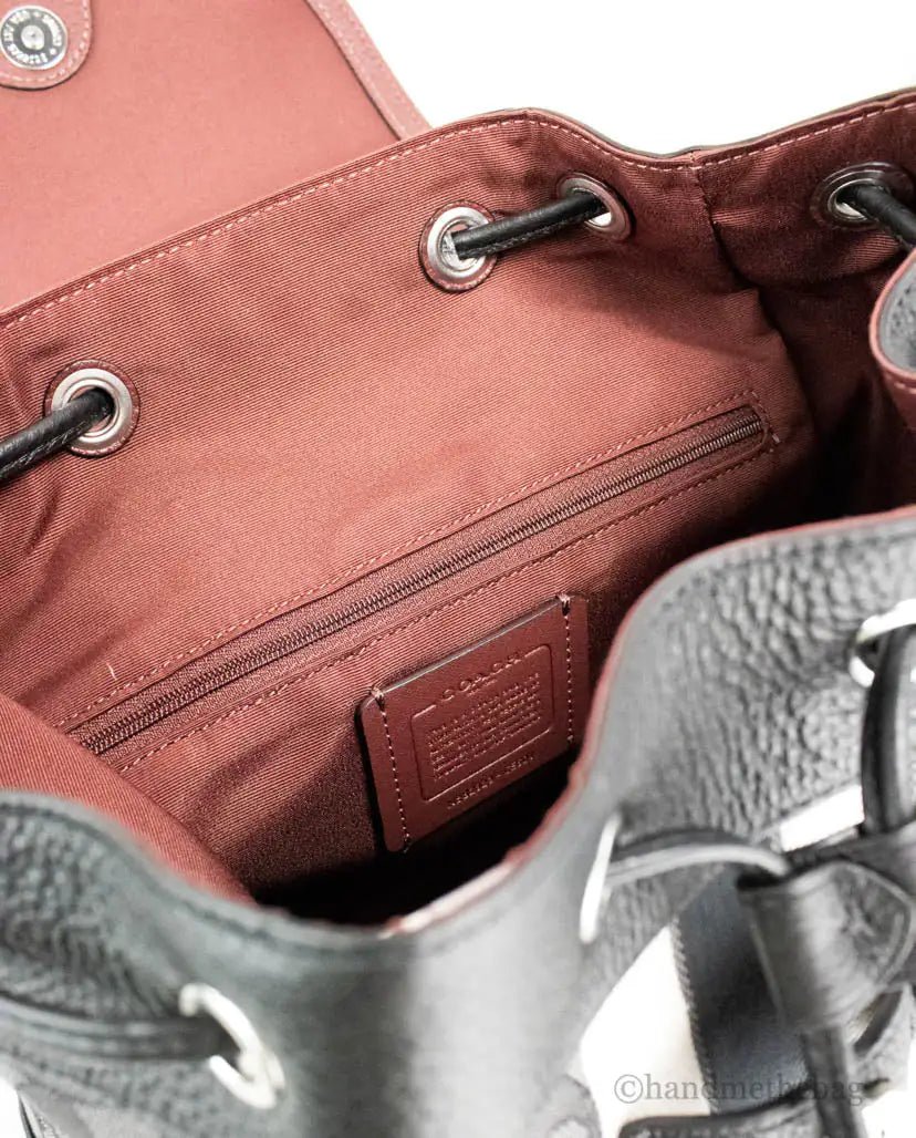 Coach Dempsey Black Smoke Signature Jacquard Canvas Patch Backpack - Velora Luxury Fashion