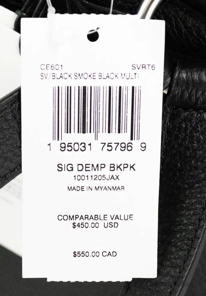 Coach Dempsey Black Smoke Signature Jacquard Canvas Patch Backpack - Velora Luxury Fashion