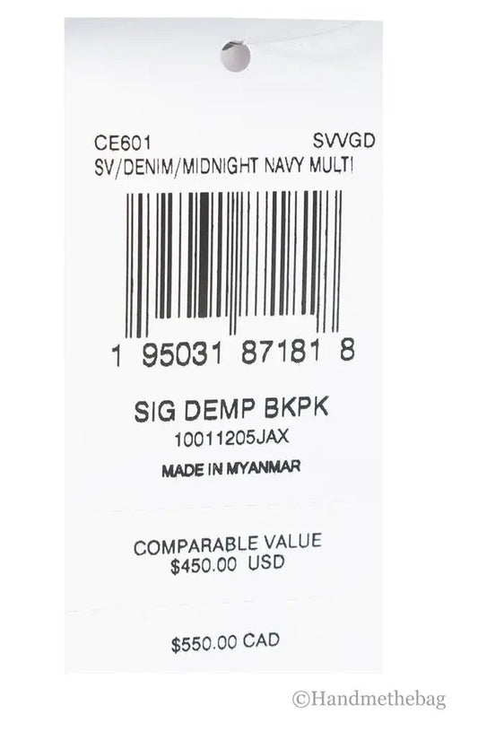 Coach Dempsey Midnight Navy Logo Backpack - Velora Luxury Fashion