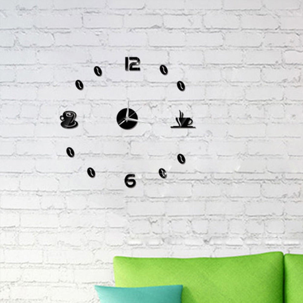 Coffee Cups 3D Clock - Velora Luxury Fashion