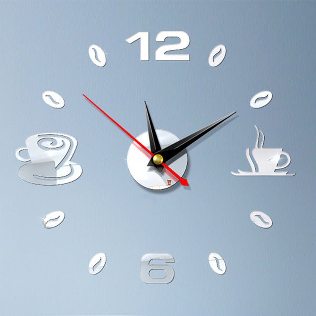Coffee Cups 3D Clock - Velora Luxury Fashion