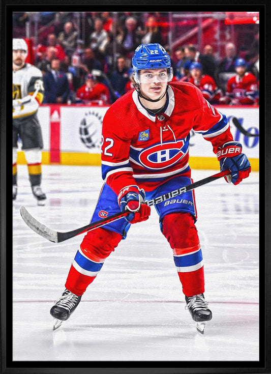 Cole Caufield Framed 20x29 Canvas Canadiens Action-H - Velora Luxury Fashion