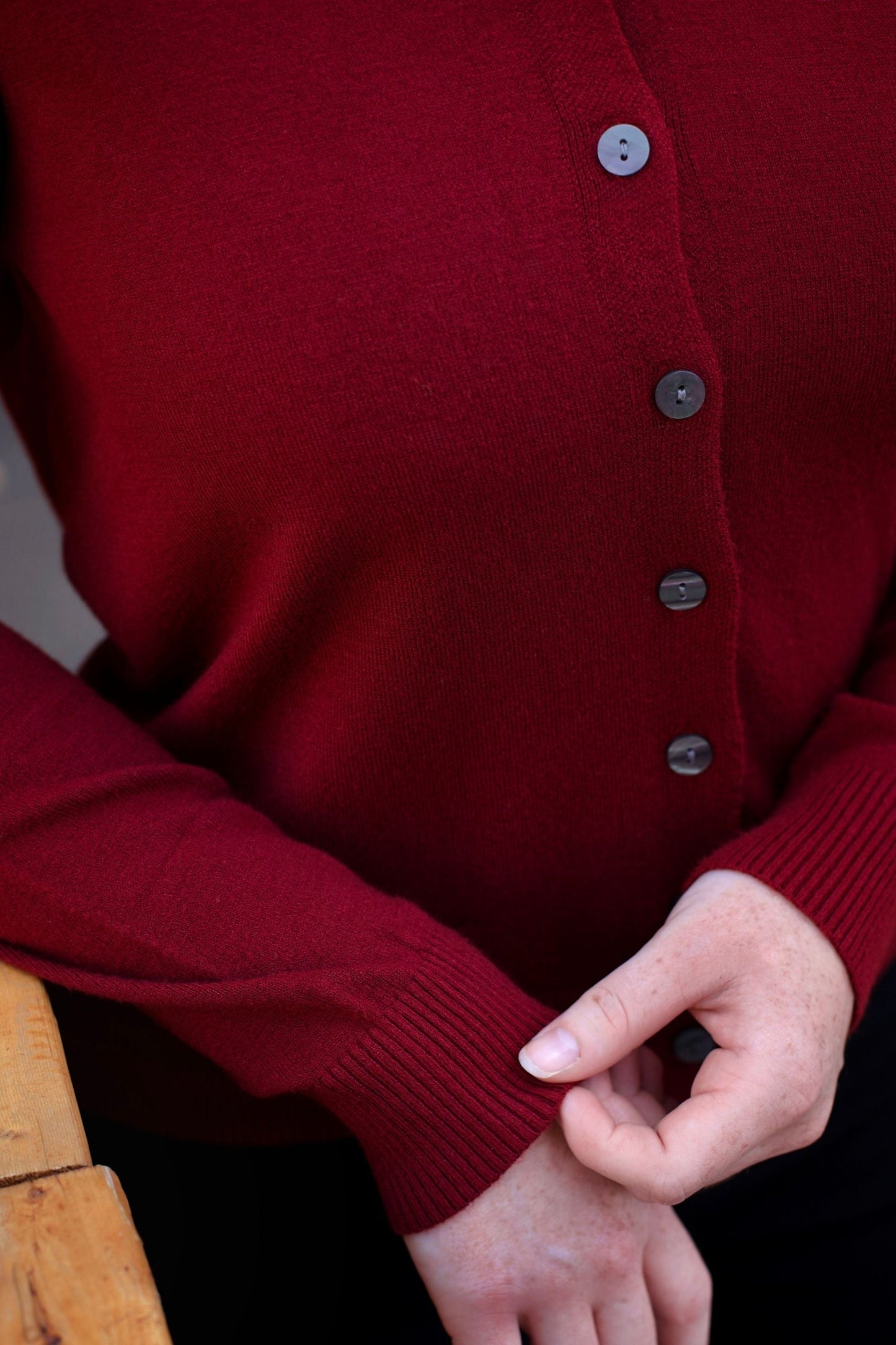 Collette Lightweight Solid Cardigan Button Front Long Sleeves - Velora Luxury Fashion