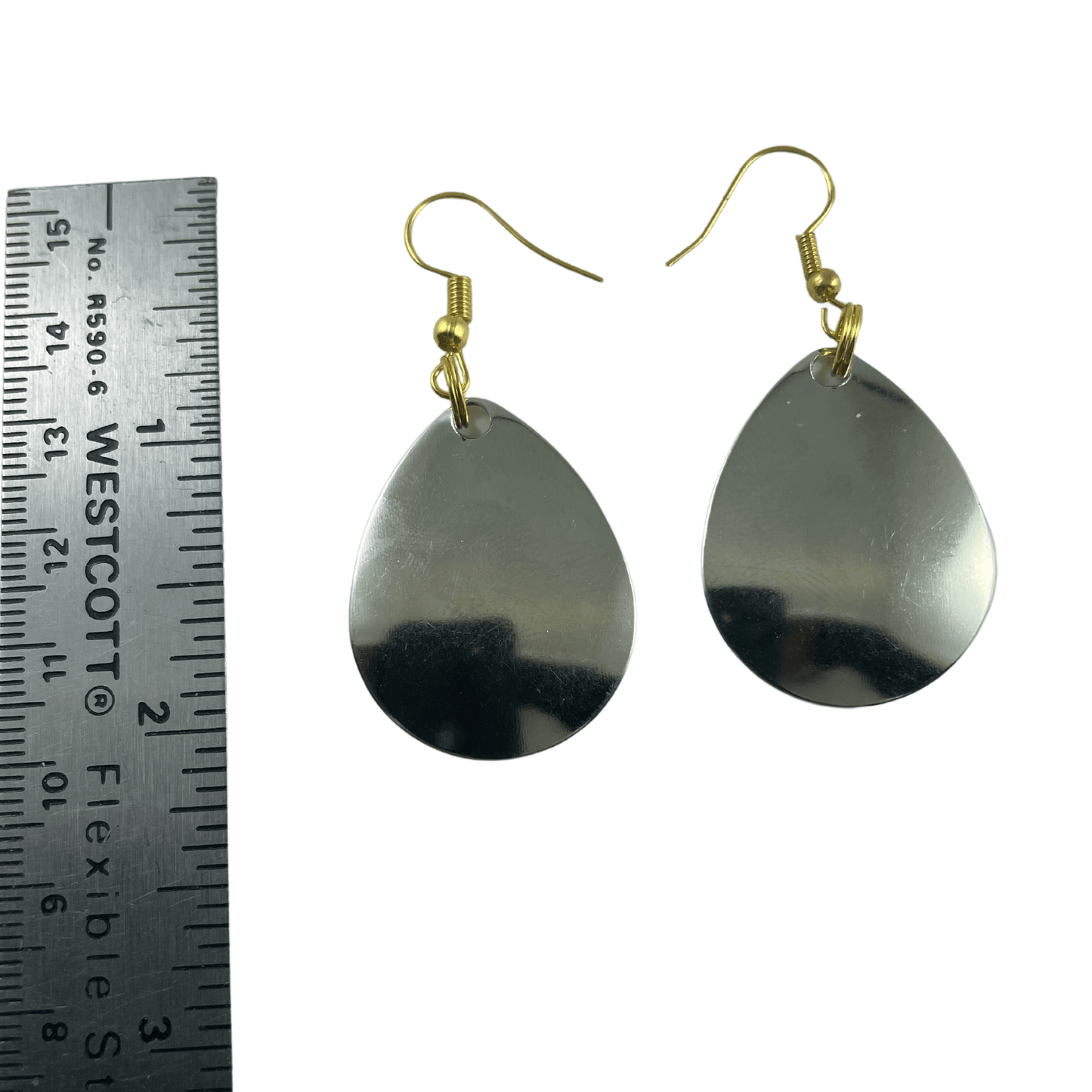 Colorado Plain Nickel Spinner Blade Earrings - Velora Luxury Fashion
