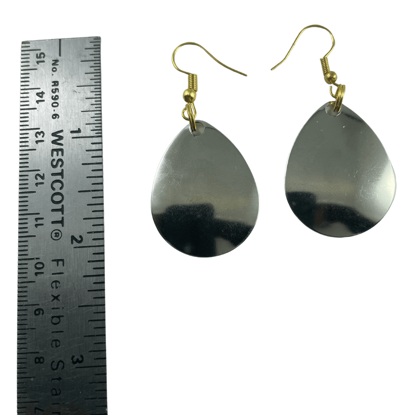 Colorado Plain Nickel Spinner Blade Earrings - Velora Luxury Fashion