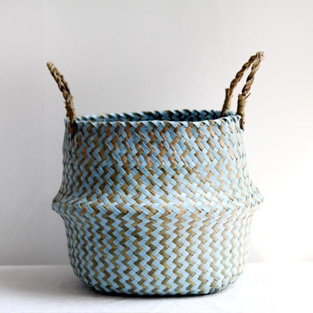 Colored Wicker Basket - Velora Luxury Fashion