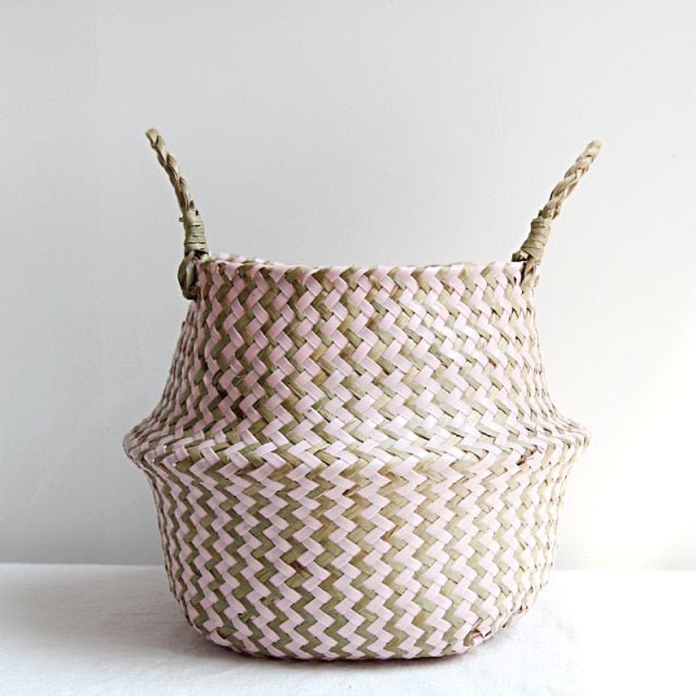 Colored Wicker Basket - Velora Luxury Fashion