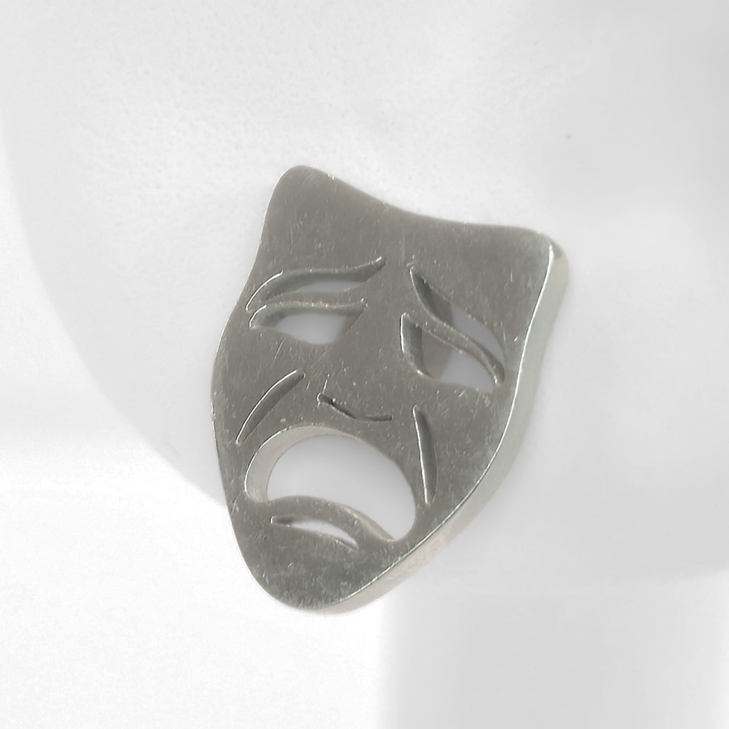 Comedy & Tragedy Studs (Silver) - Velora