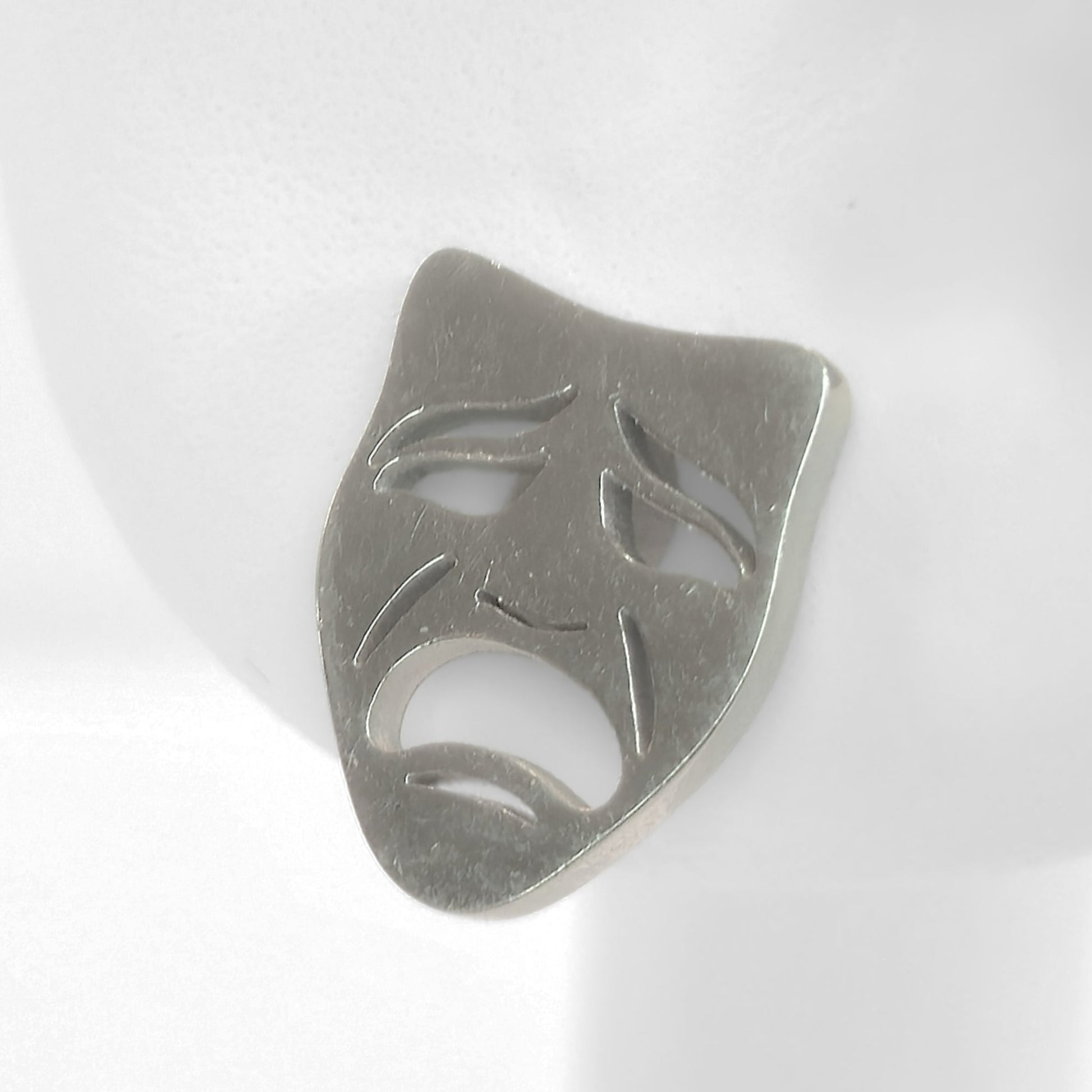 Comedy & Tragedy Studs (Silver) - Velora