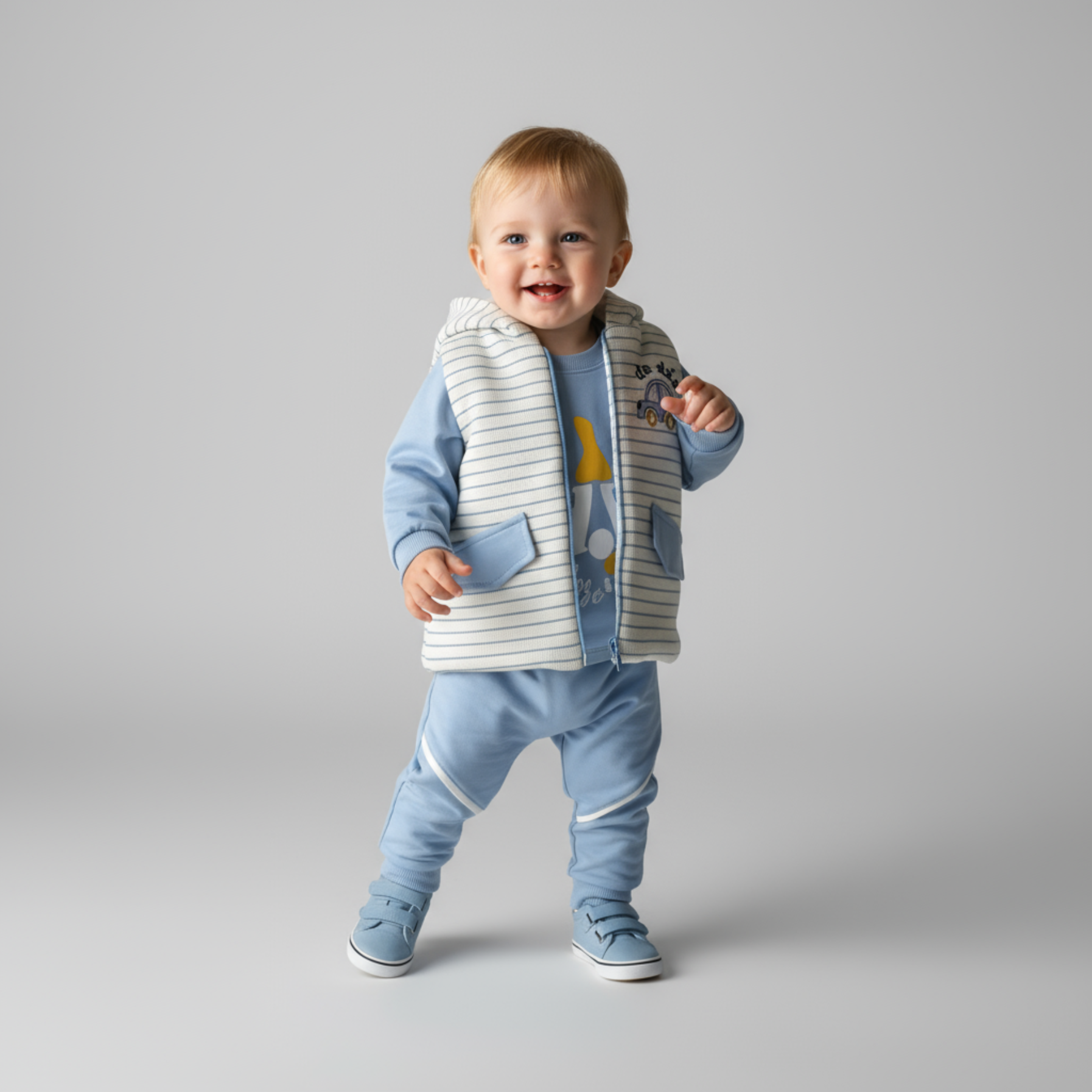Comfy & Striped Jogger Set - Velora Luxury Fashion