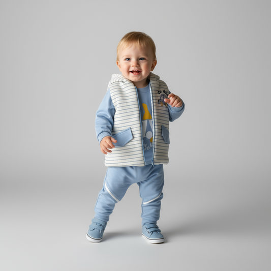 Comfy & Striped Jogger Set - Velora Luxury Fashion