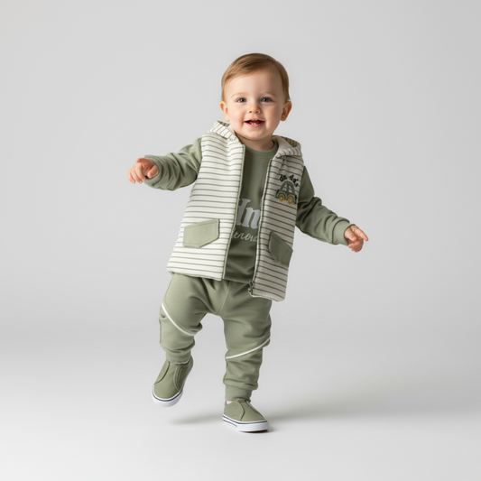 Comfy & Striped Jogger Set - Velora Luxury Fashion