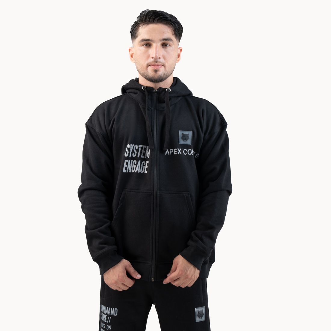 COMMAND CORE TOP — WAR BLACK - Velora Luxury Fashion