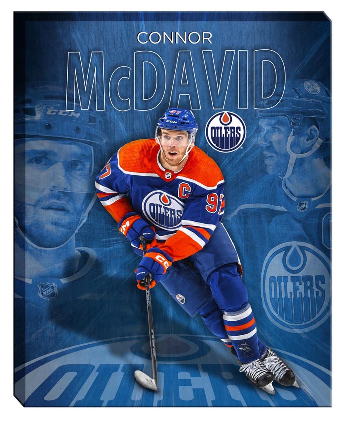 Connor McDavid 16x20 Canvas Collage Oilers-V - Velora Luxury Fashion