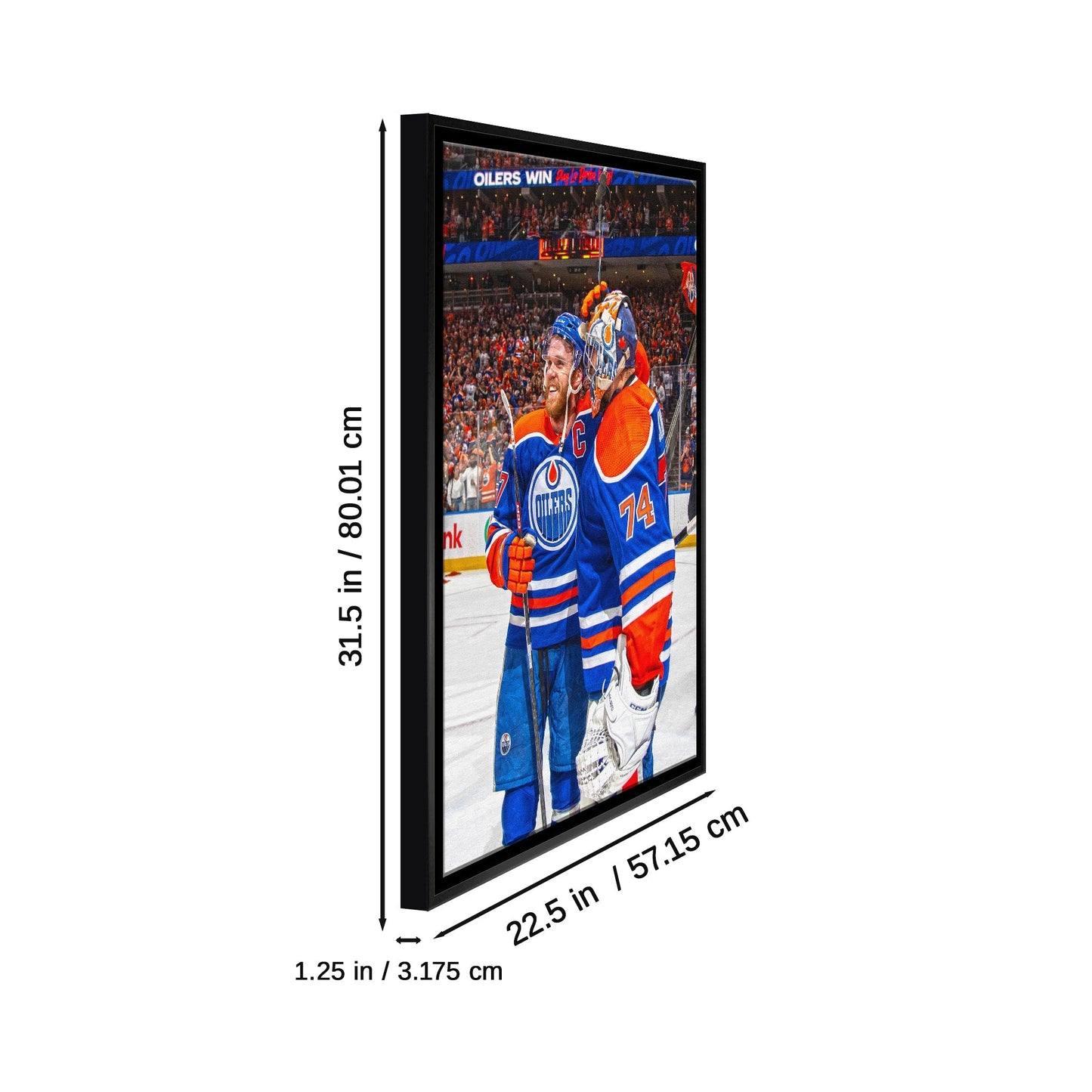 Connor McDavid 20x29 Framed Canvas Oilers With Skinner-V - Velora Luxury Fashion