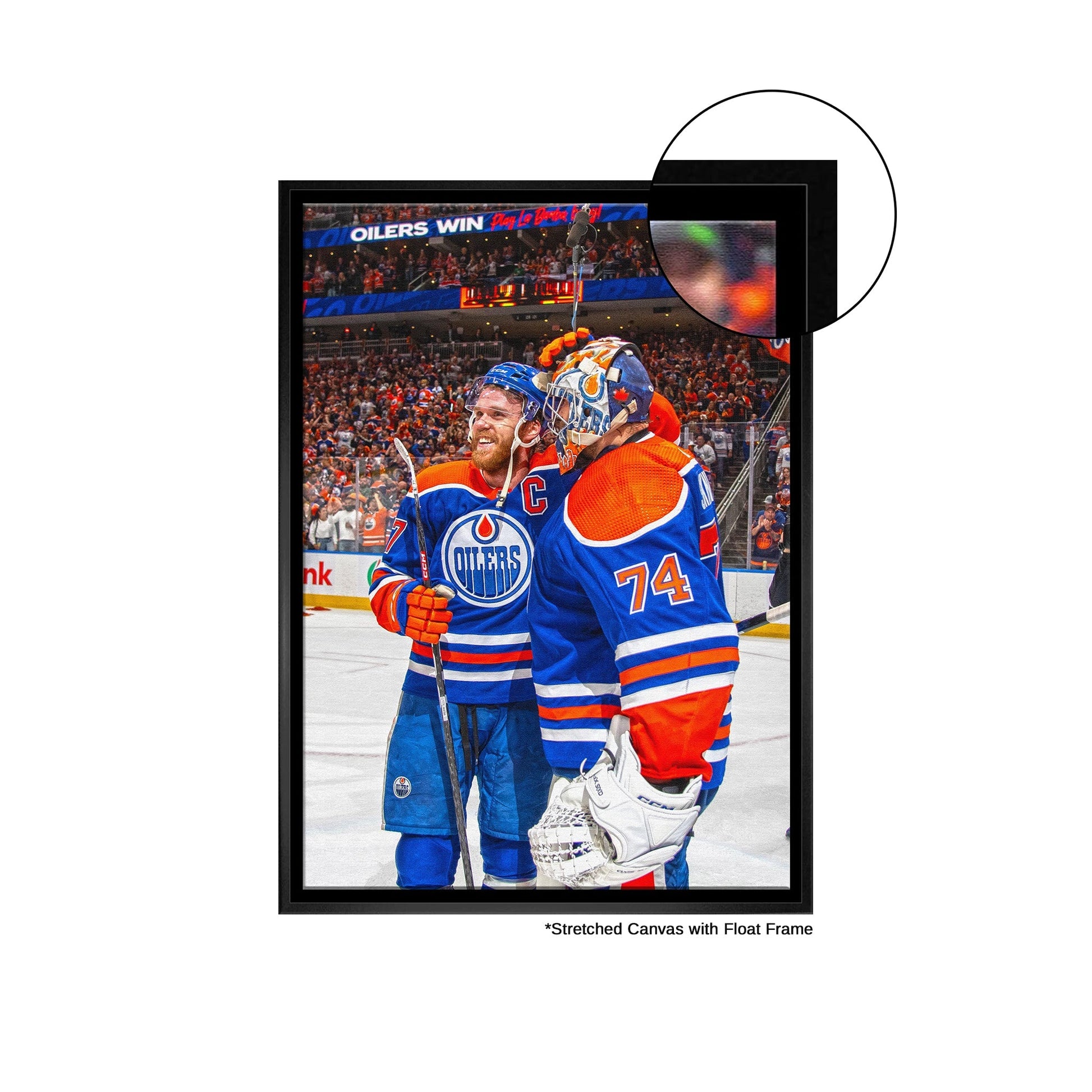 Connor McDavid 20x29 Framed Canvas Oilers With Skinner-V - Velora Luxury Fashion