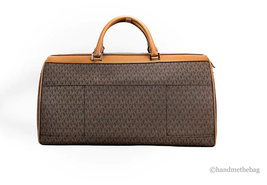 Copy of Michael Kors Travel Extra Large Brown PVC Top Zip Duffle Weekender Luggage Bag - Velora Luxury Fashion