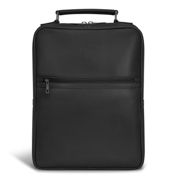 Onyx / Leather Compact Backpack