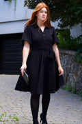 Coralie Tie-Waist Fit & Flare Dress - Velora Luxury Fashion