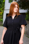 Coralie Tie-Waist Fit & Flare Dress - Velora Luxury Fashion