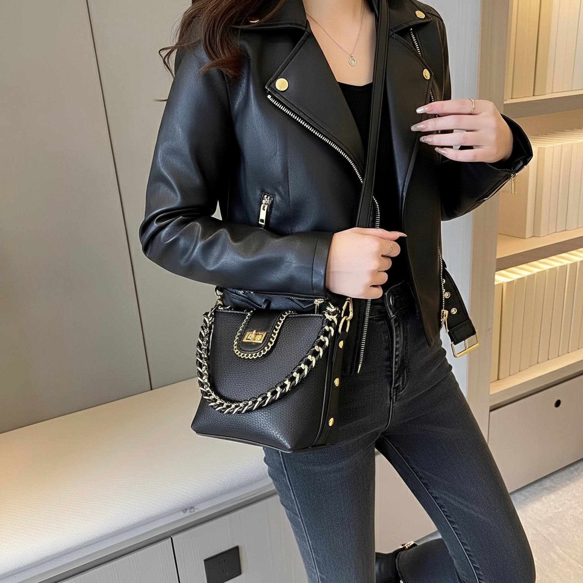 Cosmo Bag – Sophisticated Vegan Leather Crossbody - Velora Luxury Fashion