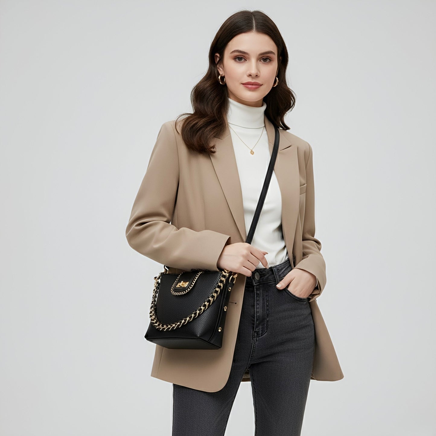 Cosmo Bag – Sophisticated Vegan Leather Crossbody - Velora Luxury Fashion