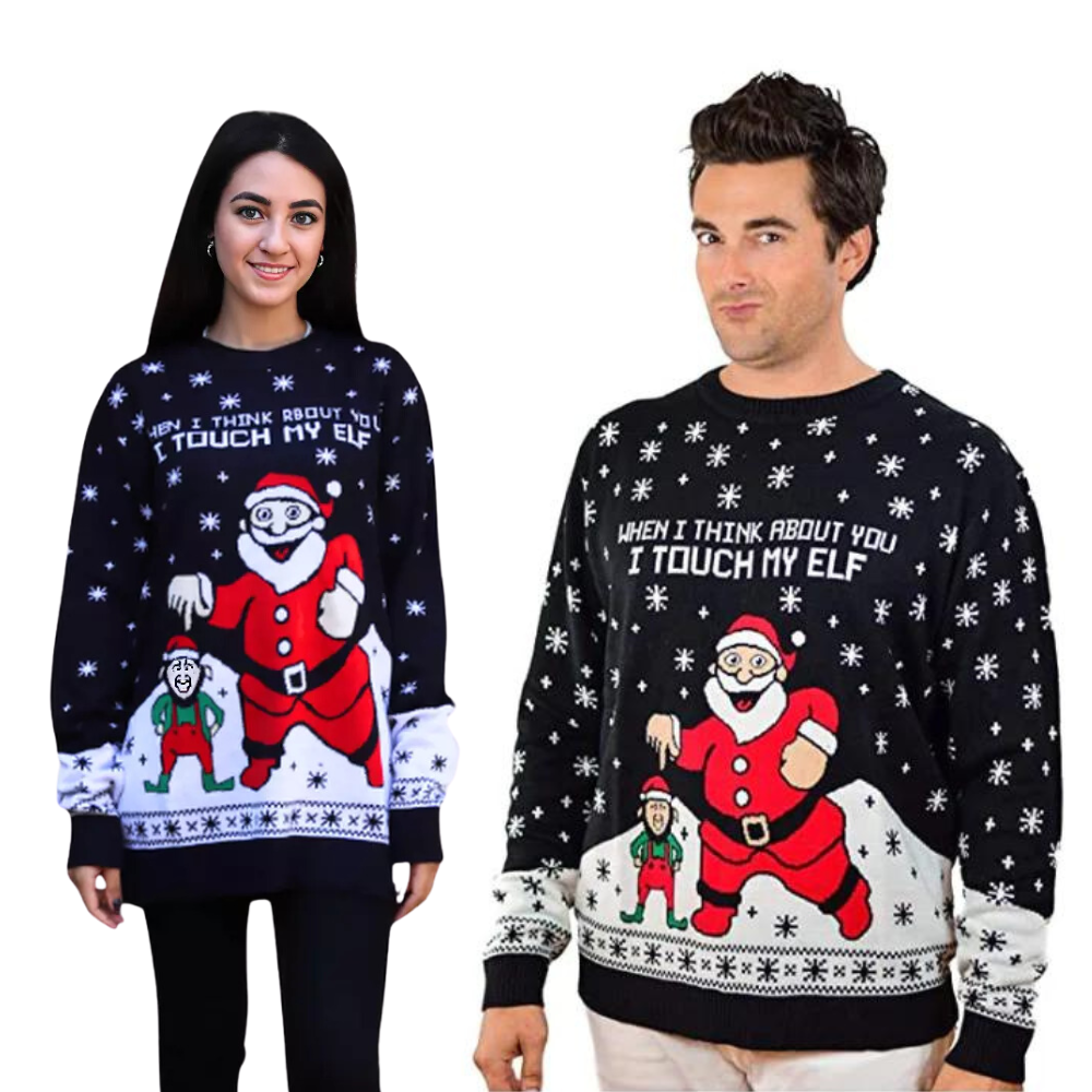 Couple - Touch My Elf  Sweater - Velora Luxury Fashion
