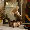 Crank Classic Gramophone Kit | Kidstoylover - DIY Wooden Assembly Toy - Velora Luxury Fashion