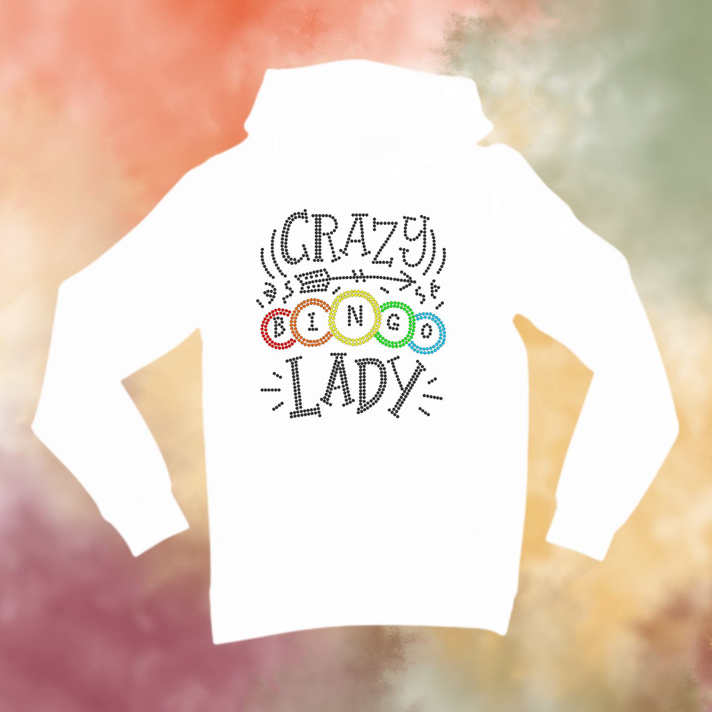 Crazy Bingo Lady Rhinestone Shirt – Funny Bingo Sparkle Bling Tee | Blingdazzel