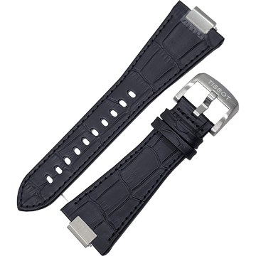 TISSOT Black PRX Strap with Quick-Release in Alligator/Crocodile Grain - Velora Luxury Fashion