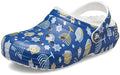 Crocs Unisex Classic Holiday Lined Clogs Fuzzy Slippers Hanukkah Numeric_2 US Men - Velora Luxury Fashion
