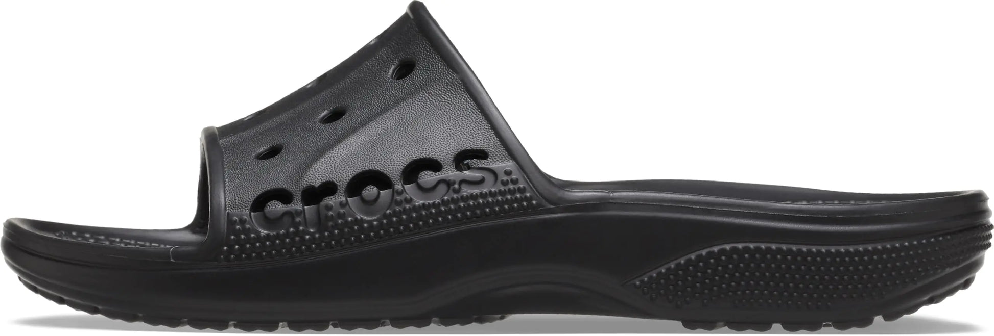 Crocs Unisex Via Slide Sandals for Men and Women Black Numeric_7 US - Velora Luxury Fashion