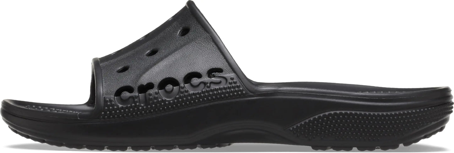 Crocs Unisex Via Slide Sandals for Men and Women Black Numeric_7 US - Velora Luxury Fashion