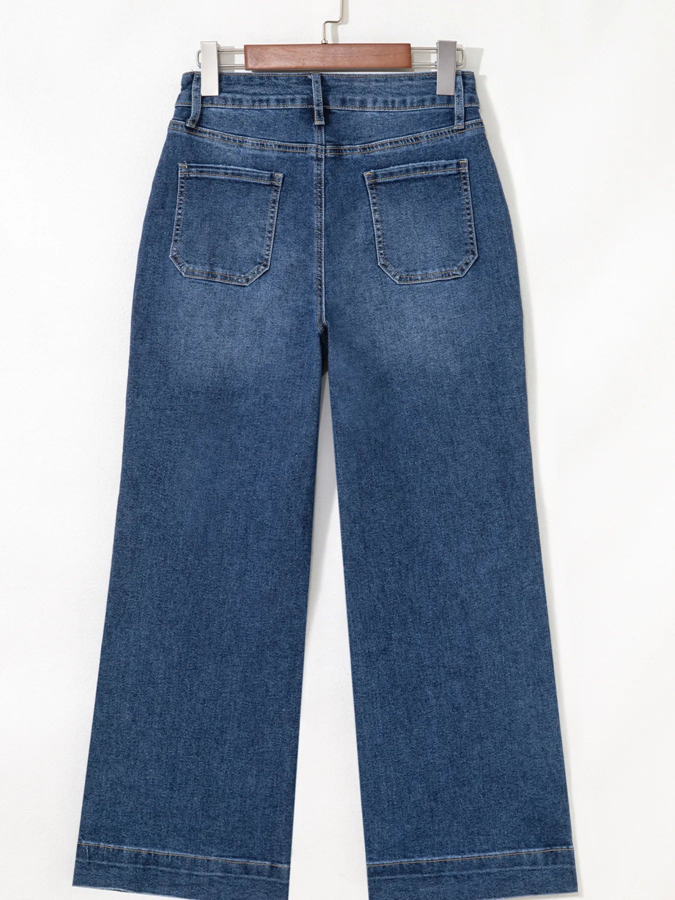 Cropped High Rise Wide Leg Jeans - Velora Luxury Fashion