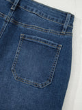 Cropped High Rise Wide Leg Jeans - Velora Luxury Fashion