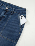 Cropped High Rise Wide Leg Jeans - Velora Luxury Fashion