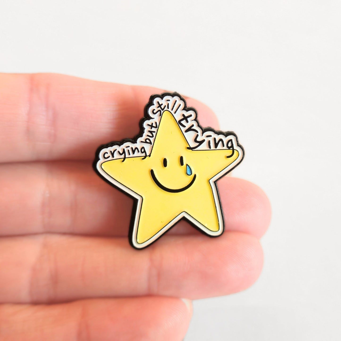 Crying But Still Trying | Collectible Pin - Velora